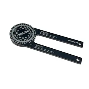 Aluminum Miter Saw Protractor | 7" RustProof Angle Finder Featuring Precision LaserEngraved Scales Professional Miter SawProtractor with Measuring Rulers for Angle FinderCarpentry, Crown Molding Tools and Baseboardbuilding Trade Men dealsforyoudays