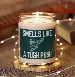 Philly Football Eagles 9oz Soy Wax Candle Gift, 50-60 Hours Burn Time, Philly Sportsfan Gift, Essential Oils, Natural Vegan, Non-Toxic