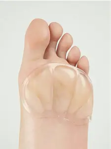 Ball Of Foot Cushions 2 Pcs Silicone Self-Adhesive Metatarsal Pads Non-Slip Forefoot Insole Comfortable High Heel Inserts Forefoot Cushions Foot Sole Protection Pad Soft Gel Insole Pads For Women Men