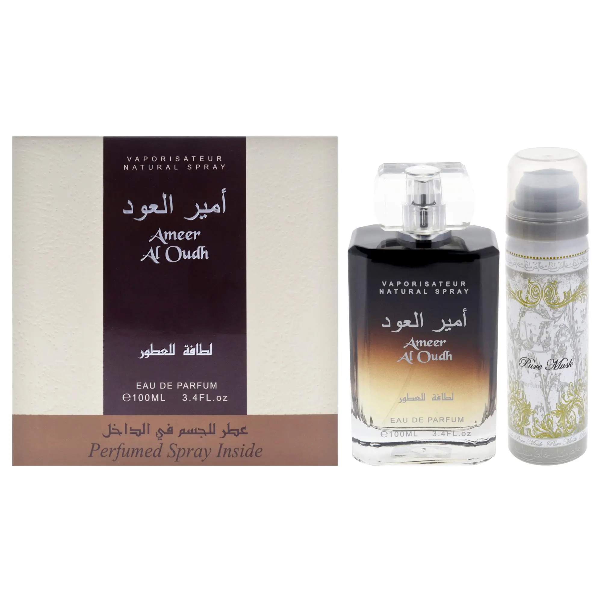 Lattafa Ameer Al Oudh Eau De Parfum Unisex — Agarwood (Oud), Woody Notes, Labdanum | lattafaamethyst oud edp perfume, unisex woody perfume, sugar, agarwood (oud) perfume, vanilla, woody notes perfume, agarwood (oud) woody notes, woody notes labdanum, warm