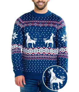 Men's Reindeer Climax Ugly Christmas Sweater