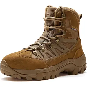 FREE SOLDIER Men's Waterproof Tactical Hiking Boots Military Work Boots Combat Boots