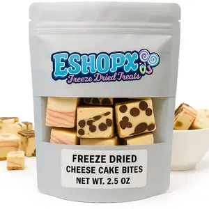 Freeze Dried Cheesecake Crunchy Treat Snack Gift Convenience Resealable Packaging