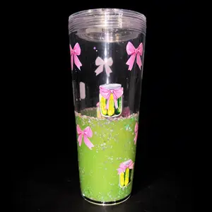 24oz green lava, pickle cup