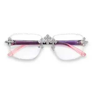 Triple Cross Sunglasses – Clear Lens Fashion Sunglasses