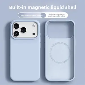 Luxury Magnetic Shockproof Case Phone case: for Apple iPhone 17 Pro Max 17 Pro 17 Air 17 16 16 Pro Max 16 Plus 16 Liquid Cases Bumper Soft Cover Phone Accessories