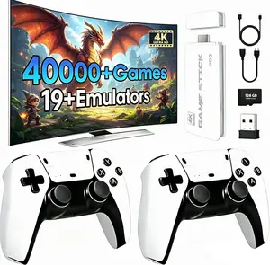 2026 New Upgraded 1.5 Mass Retro Game Stick with Built-in Games  Emulators 2 Wireless Controllers Output | Birthday Gift | Play Wireless Controller for TV Monitor Video Gamepad Console Great Holiday gift