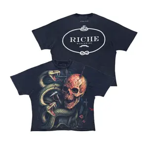 Vie+Riche T-Shirt - Garden Of Eden - Black - VR2002