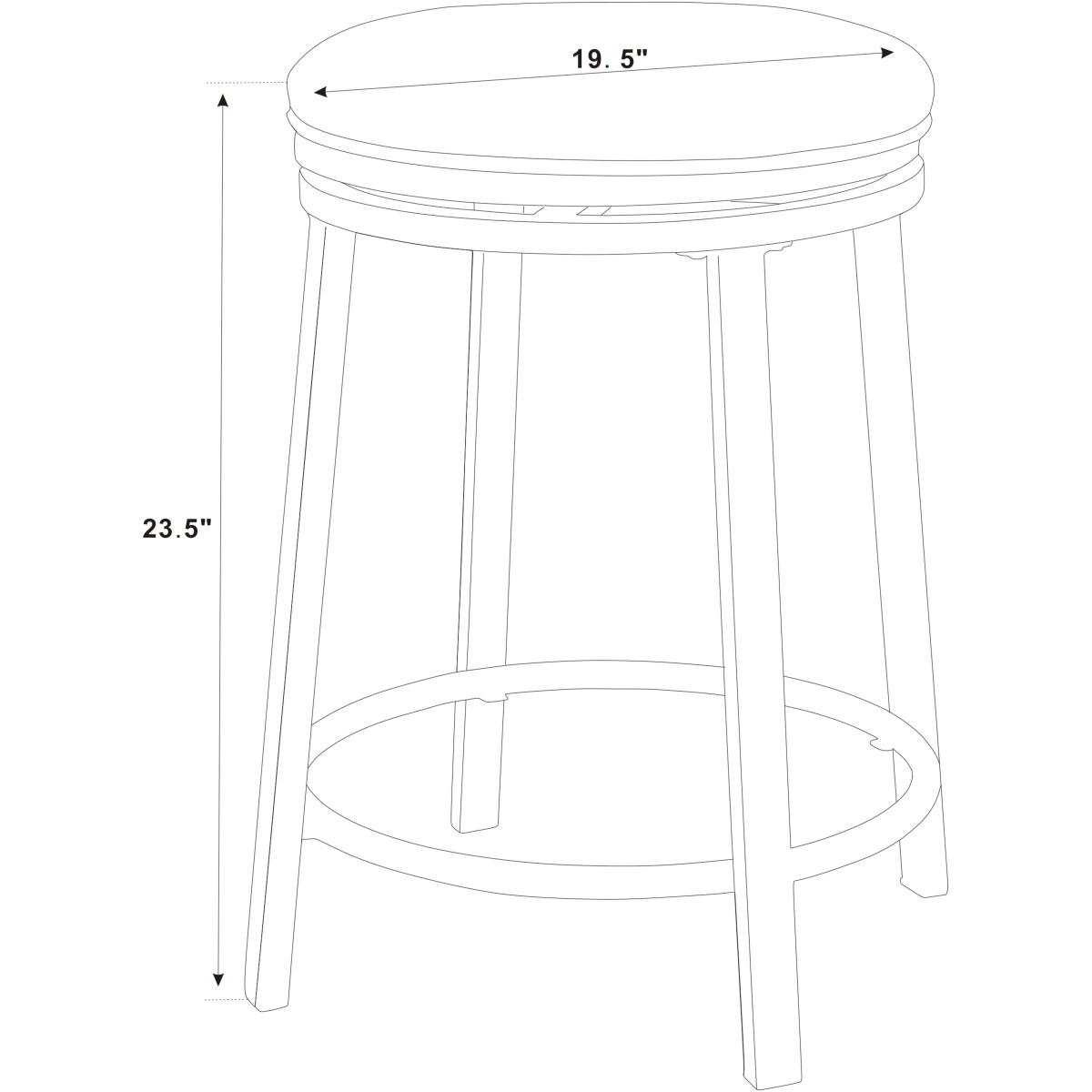 Set of 2 Swivel Bar Stools with Metal Frame Adjustable Height for Kitchen Island Dining Room