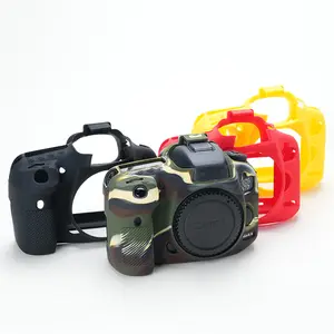 Soft Silicone Armor Camera Body Case For Canon EOS 5D2 5D3 5D4 6D 6D2 7D 7D2 750D 850D 80D 90D 800D 4000D 650D 700D 200D 250D