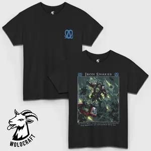 Iron Snakes T-Shirt | Space Marines Chapter | Adeptus Astartes Loyalist | Grimdark Sci-Fi Shirt | Unisex Gaming Tee | Wargames Fan Apparel