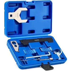 Motor Tech Engine Camshaft Tensioning Locking Alignment Timing Belt Tool Kit with Water Pump Wrench, Camshaft Holding Tool Compatible with Aveo Chevy Cruze Fiat Alfa Romeo 1.4 1.6 1.8 L