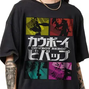 Cowboy Bebop Anime T-shirt, Graphic Tee, Aesthetic Anime, Retro Shirt, Lover Shirt, Manga Anime Shirt