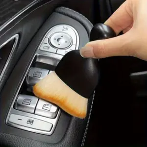 Car Brush with Box, Soft Bristle Design for Efficient Dirt & Debris Extraction, Essential Auto Care Tool Accessory