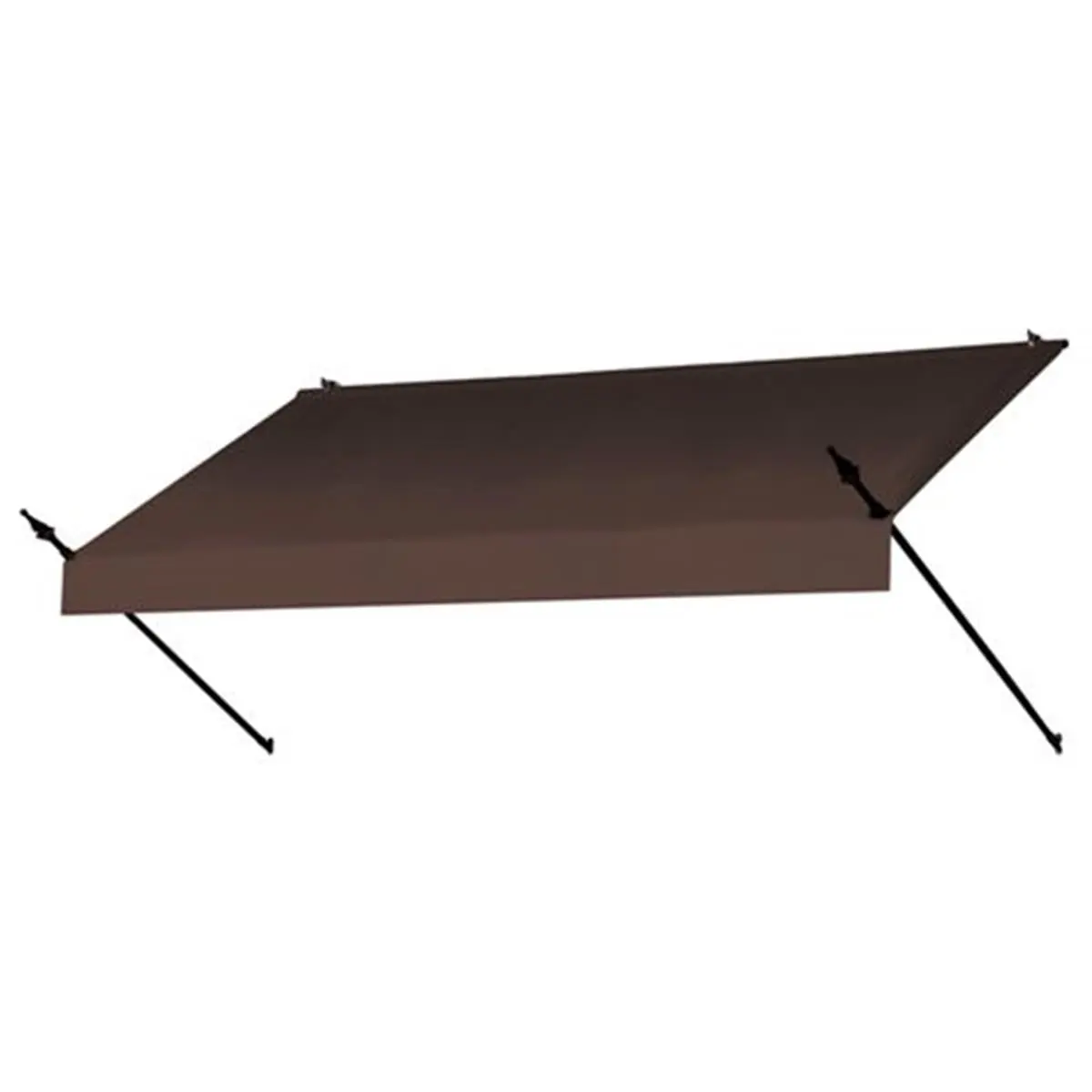 212 MAIN Modern Designer Outdoor Car Sunshade Awning for Cars, 8 ft Size High-Quality Ebony PU Fabric, Decorative Aluminum Frame, Sun Protection, Durable, Mildew-Resistant, DIY-Friendly, Open Sides, Outdoor-Safe