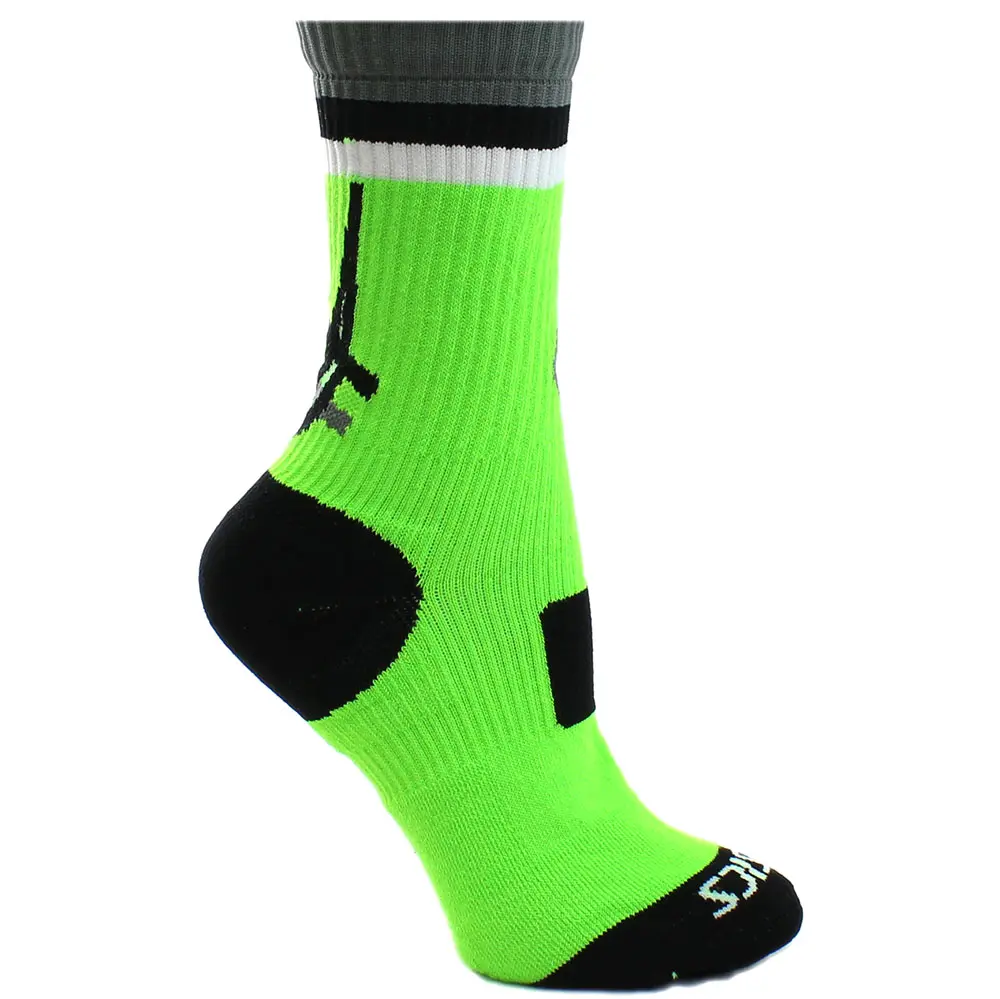 ASICS Mens Craze Crew Socks Athletic Athletic - Green ASICS Mens Craze Crew Socks Athletic Athletic - Green