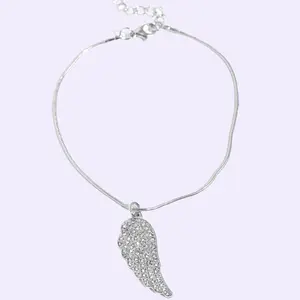 Angelic Accent White Anklet