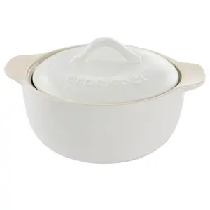 Crock-Pot Artisan 2.3 Quart Round Stoneware Cas serole with Li