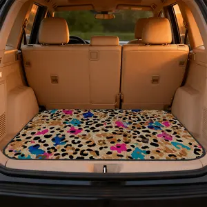 1pc, Vibrant Speckled Bramble motif Universal Car Cargo Mat , boot liner for SUV, sedan, hatchback or van, practical for daily commute, storage, and personalized interior decoration | Vehicle Floor Cover, Car Floor Mats, Car Accessory