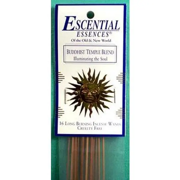 Buddhist Temple Escential Essences Incense Sticks 16 Pack