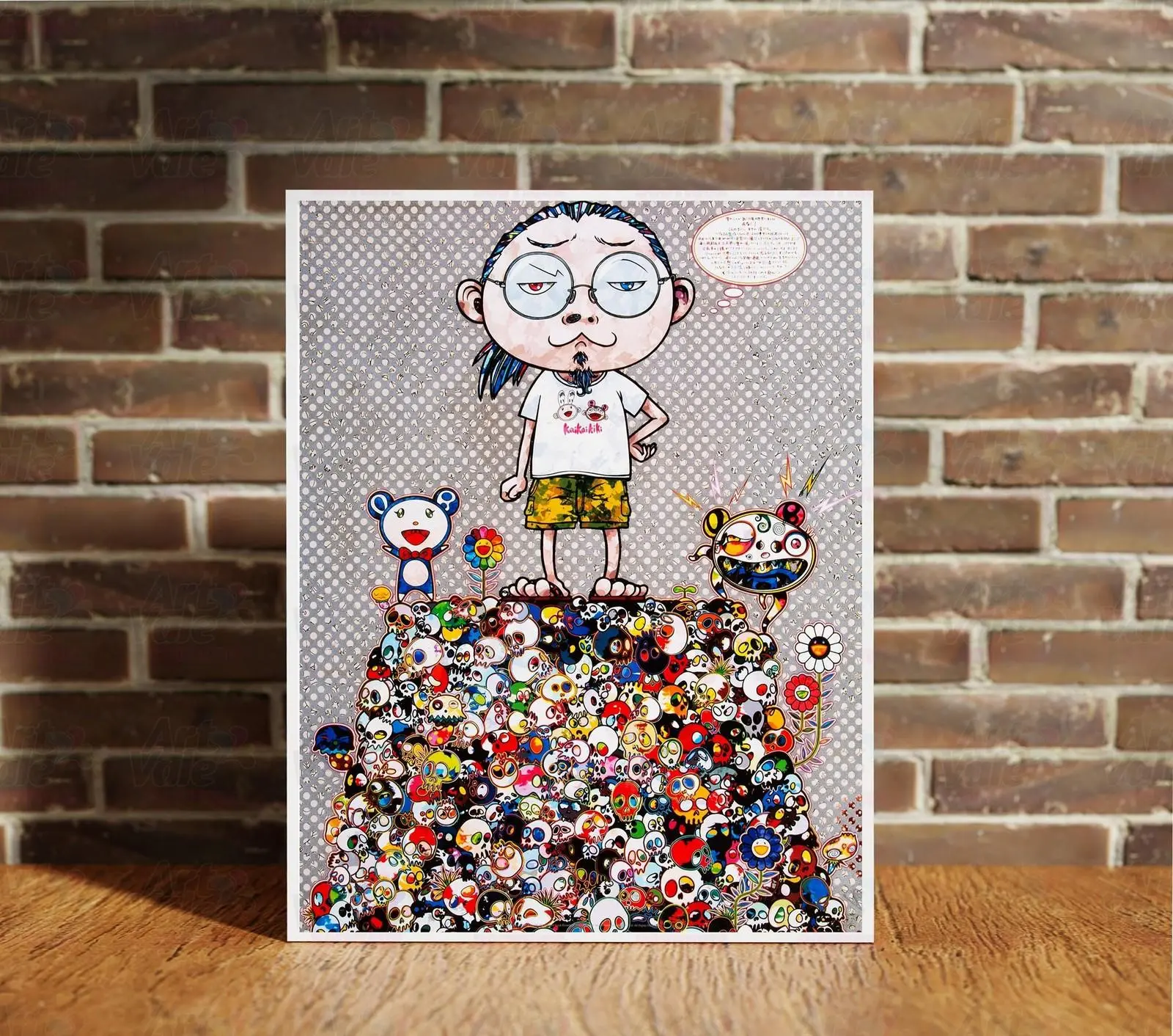 Takashi Murakami Notion of Death Canvas Wrap Poster Framed Decor Acrylic Print