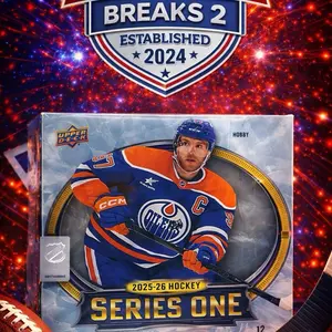 Upper Deck 2025-26 Series 1 Hockey Hobby Box - Breaks 2 Established 2024 Collectible Trading Cards