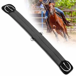 Jeffers Western PVC Sleeve Straight Cinch with Stainless Steel Hardware, Black Jeffers Western PVC Sleeve Straight Cinch with Stainless Steel Hardware, Black