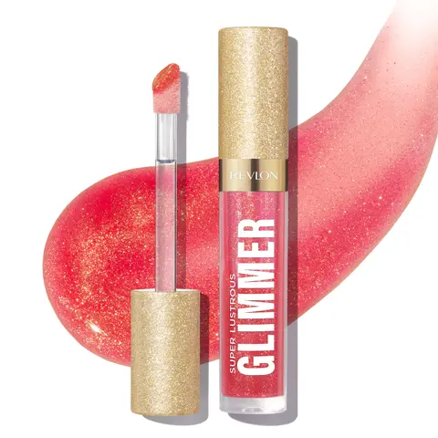 Revlon Super Lustrous Glimmer Gloss Hydrating Lightweight Lip Oil with Plant-Based Squalane & Light Reflecting Emollients for Radiant Lips