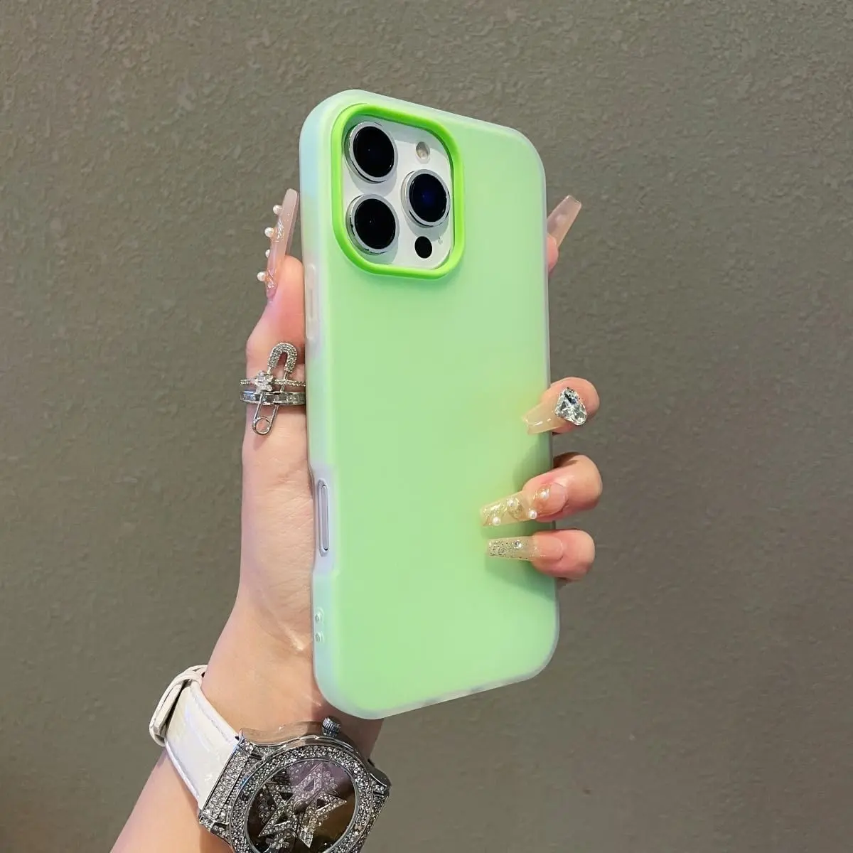 （2-1）Phone case for iphone 17 16 15 14 13 12 11 pro max plus 16e case Dopamine Solid Color Skin Case with Large Hole Lens Frame, Small Fresh Design, Drop Proof, Case Compatible with iphone 17 pro max phone cases