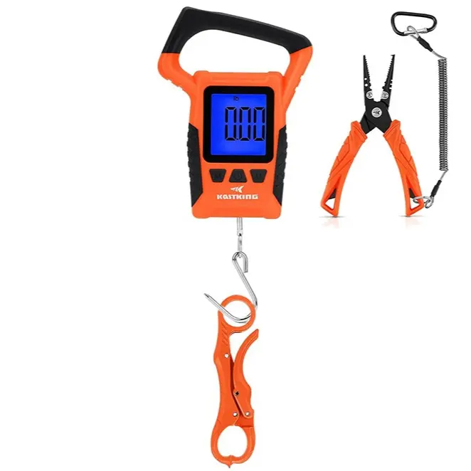 Split Ring Plier & Scale Combo-Orange