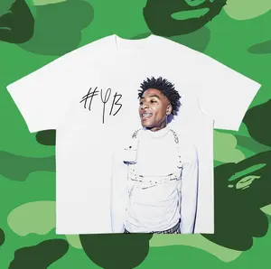 YoungBoy Never Broke Again Hit No. 1 T-Shirt Made using 100% US cotton that is ethically grown and harvested. Gildan is also a proud member of the US Cotton Trust Protocol ensuring ethical and sustainable means of production.