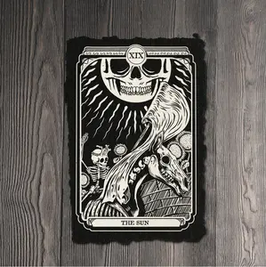 The Sun Tarot Card Art Print on Handmade Cotton Paper