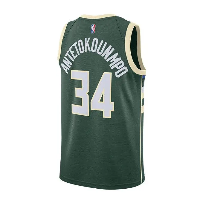 Nike 2022 Icon Edition Giannis Antetokounmpo Milwaukee Bucks Swingman Jersey