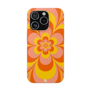 🌸 Flower Power 🌼 iPhone Case, Retro Floral Phone Case, Trendy iPhone Case, Gift for Her