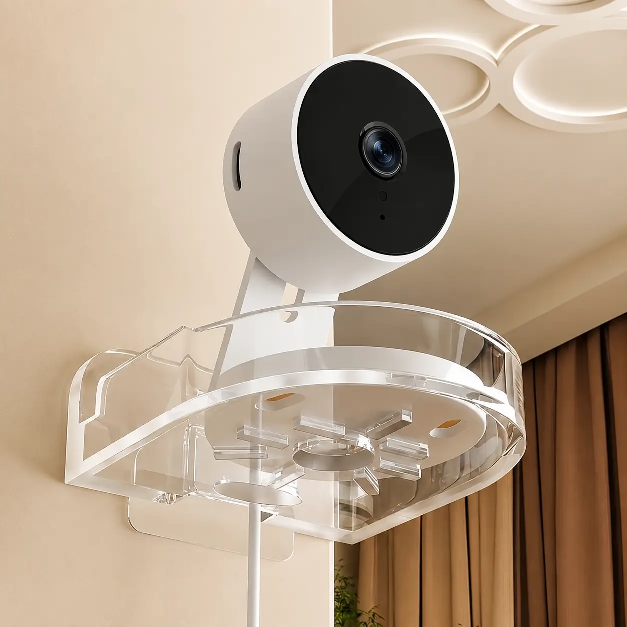 NKCCNUR A Set of Adjustable Heavy-duty Camera Mounts, Drill-free Wall-mounted, Space-saving, Secure and Stable, Suitable for Both Indoor and Outdoor Use, Easy to Install