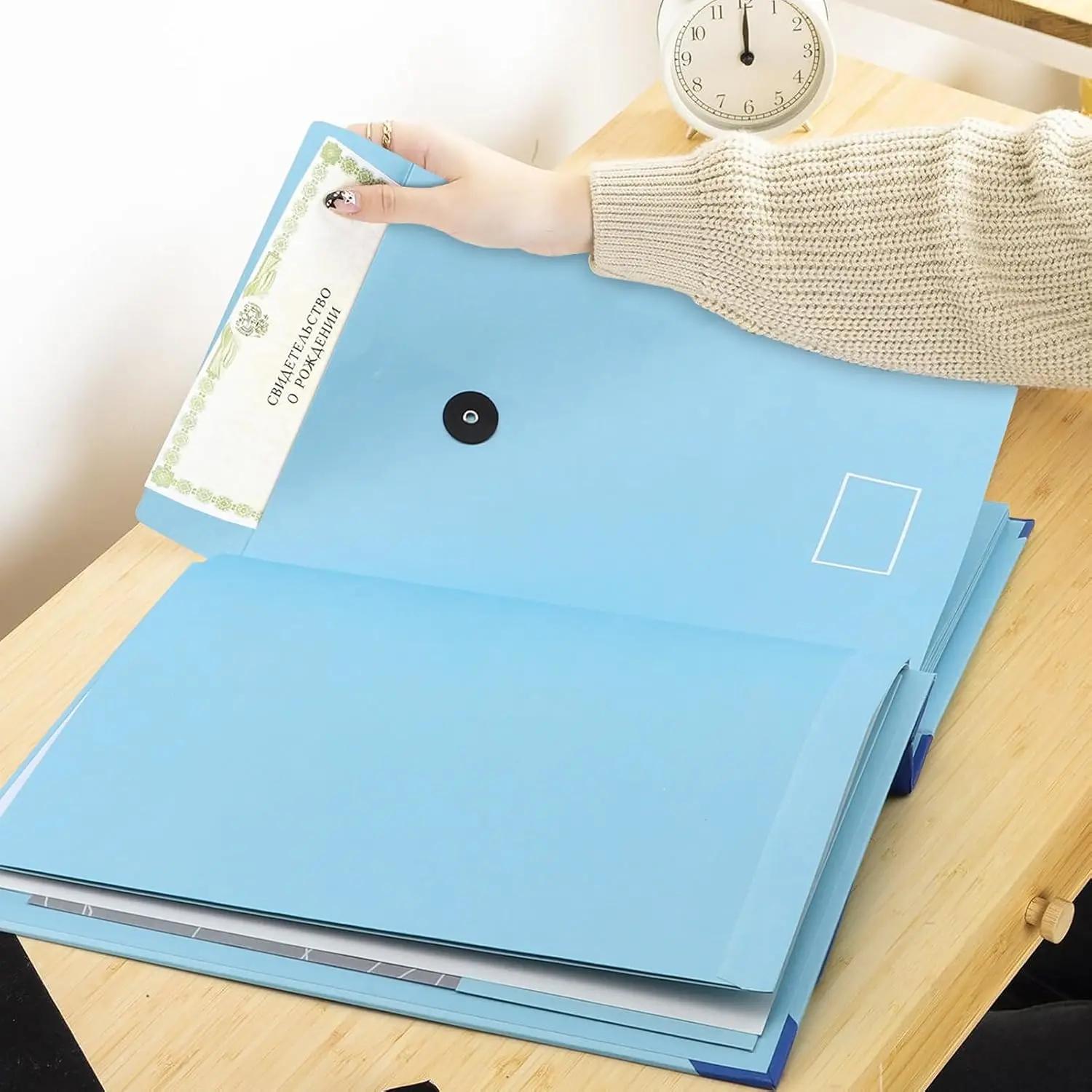 Portable Pastel File Folder, Envelope-closure Cover Design Portable Foldable File Folder, Pastel Color File Storage Folder, for Office, School & Important Documents, Lightweight Storage