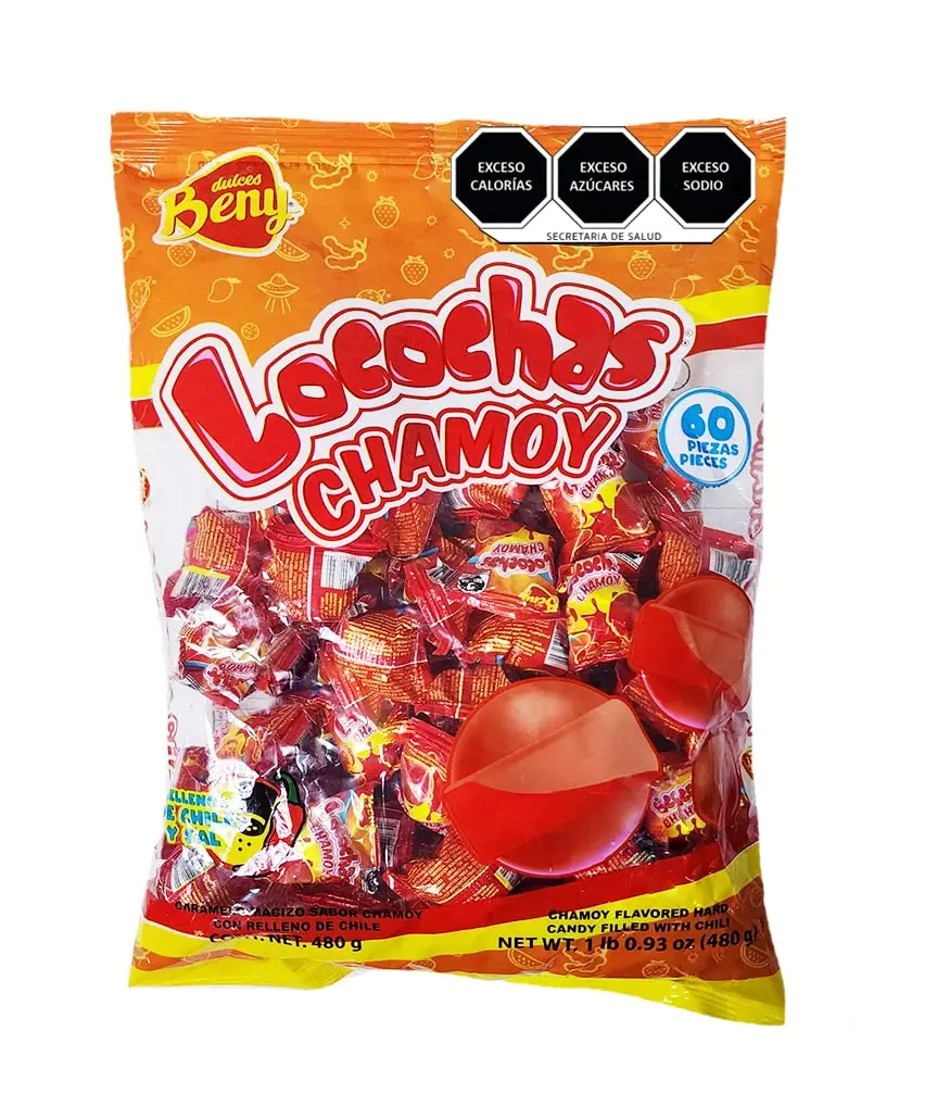 BENY LOCOCHAS CHAMOY FLAVOR 1LB .098OZ 60PCS Candy