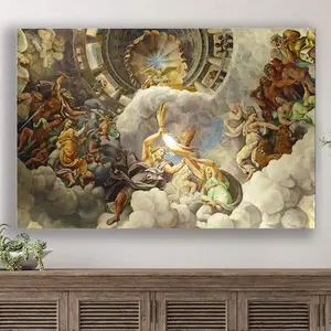 Framed  Greek Mythology Gods Figures  Poster Renaissance Wall Art Picture Print Canvas Modern Living Room Aesthetic Decor Poster