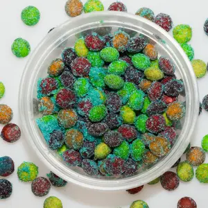 Sour Blue Raspberry Powder Covered Skittles - Sweet and Sour Flavored Skittles