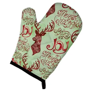 Carolines Treasures  Merry Christmas Joy Reindeer Oven Mitt
