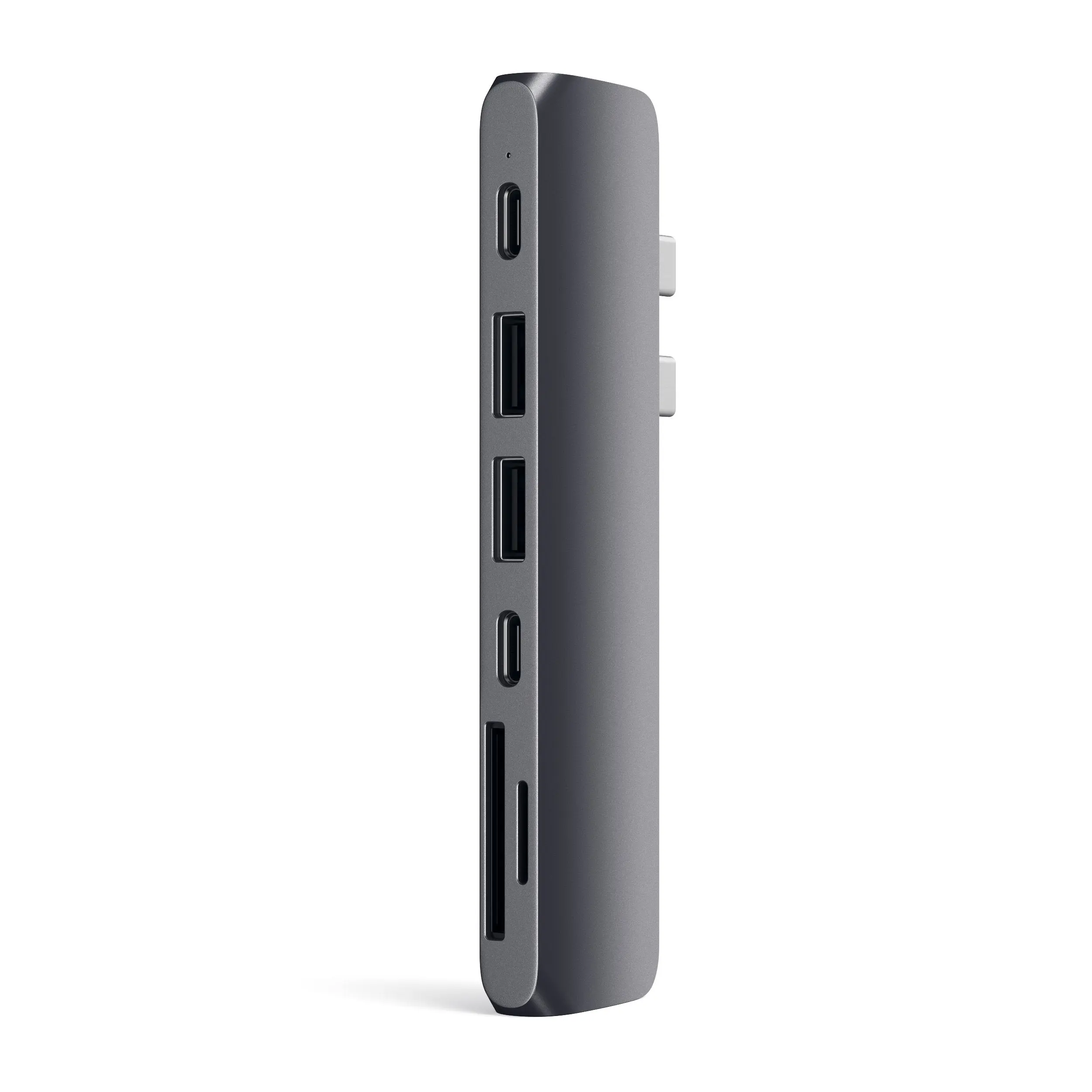 Satechi USB C Hub Adapter, USBC Dongle 7 in 1, USB-C with 4K HDMI, 87W PD Charging, USBC Data, 2 USB-A Data, Micro/SD Card Readers, for MacBook Air/Pro/Neo