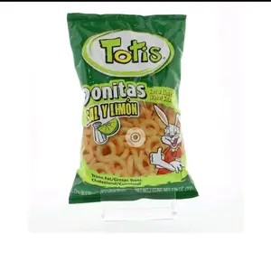 Totis lime & salt flavored wheat snack artificial lime flavor and chili & lime flavored wheat snack artificial lime flavor Crunchy Crispy