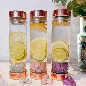 Crystal Water Bottle With Tea Infuser