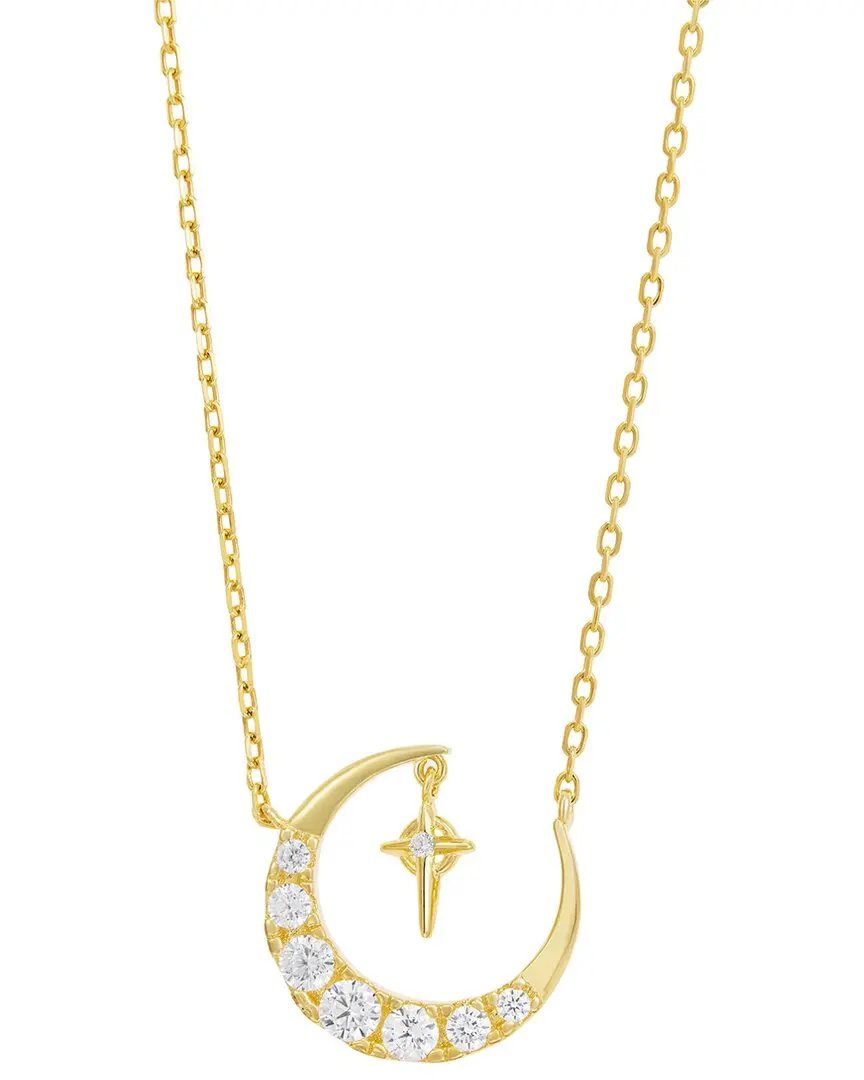Savvy Cie Silver CZ Stackable Necklace