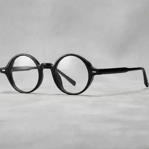 Level Up Your Day & Night! FYTOO Ultra-Light TR90 Blue Light Glasses. Retro round frame in black protects your eyes from screens (gaming/office). High value, unisex style. FT0465-01