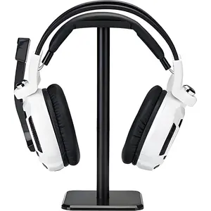 Headphone Stand, Universal Aluminum Metal Holder for AirPods Max, HyperX Cloud II, Xbox One, Turtle Beach, Sennheiser, Sony, Bose, Beats PC Gaming Headset Display & Bluetooth Headphones (Black)
