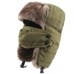 Unisex Winter Trooper Trapper Hat Warm Hats Hunting Hat with Ear Flaps