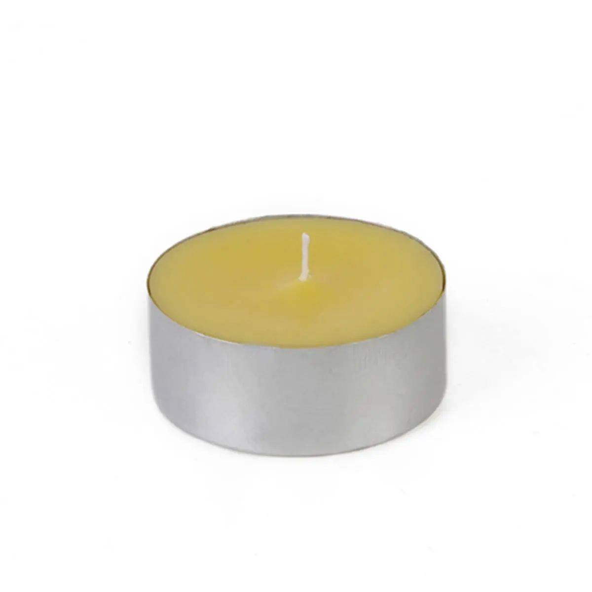 Jeco CTM-003 Traditional Citronella Mega Oversized Yellow Tealight Candles - 12-Piece Hand Poured Box, 2.25 inch x 1 inch Mosquito Repellent, Dining Centerpieces for Home Decor, Outdoor Events