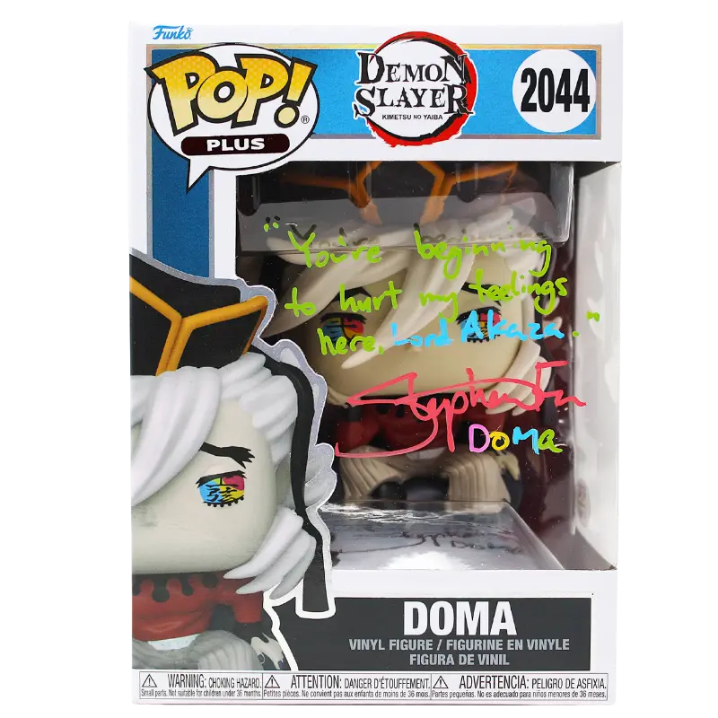 Funko Pop! Demon Slayer - Doma #2044 Signed by Stephen Fu - PSA Certified