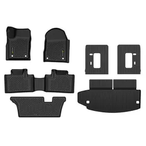G-PLUS All Weather TPE Car Floor Mats & Trunk Mats, Perfect Fit for 2016-2025 Dodge Durango 7 Seats, Car Interior Accessory, Auto Accessories
